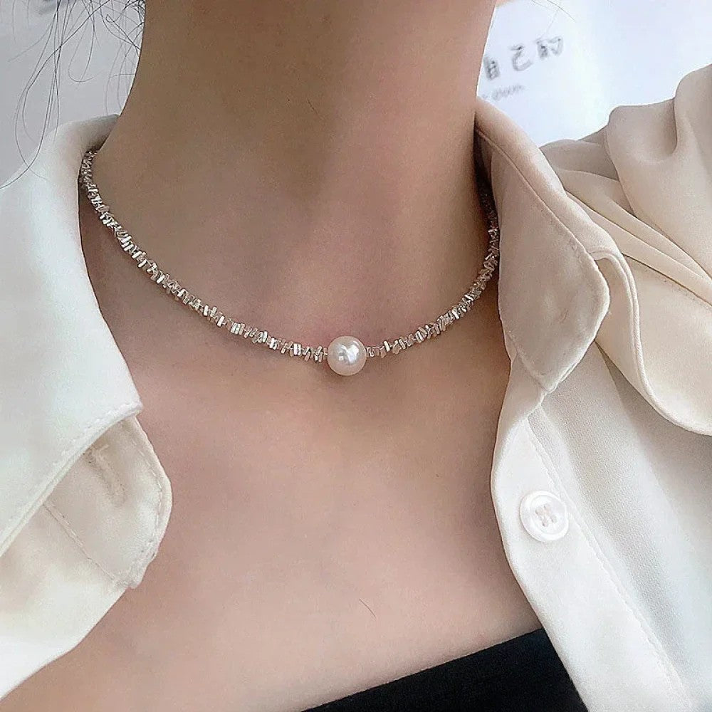 Collar de perlas con estilo