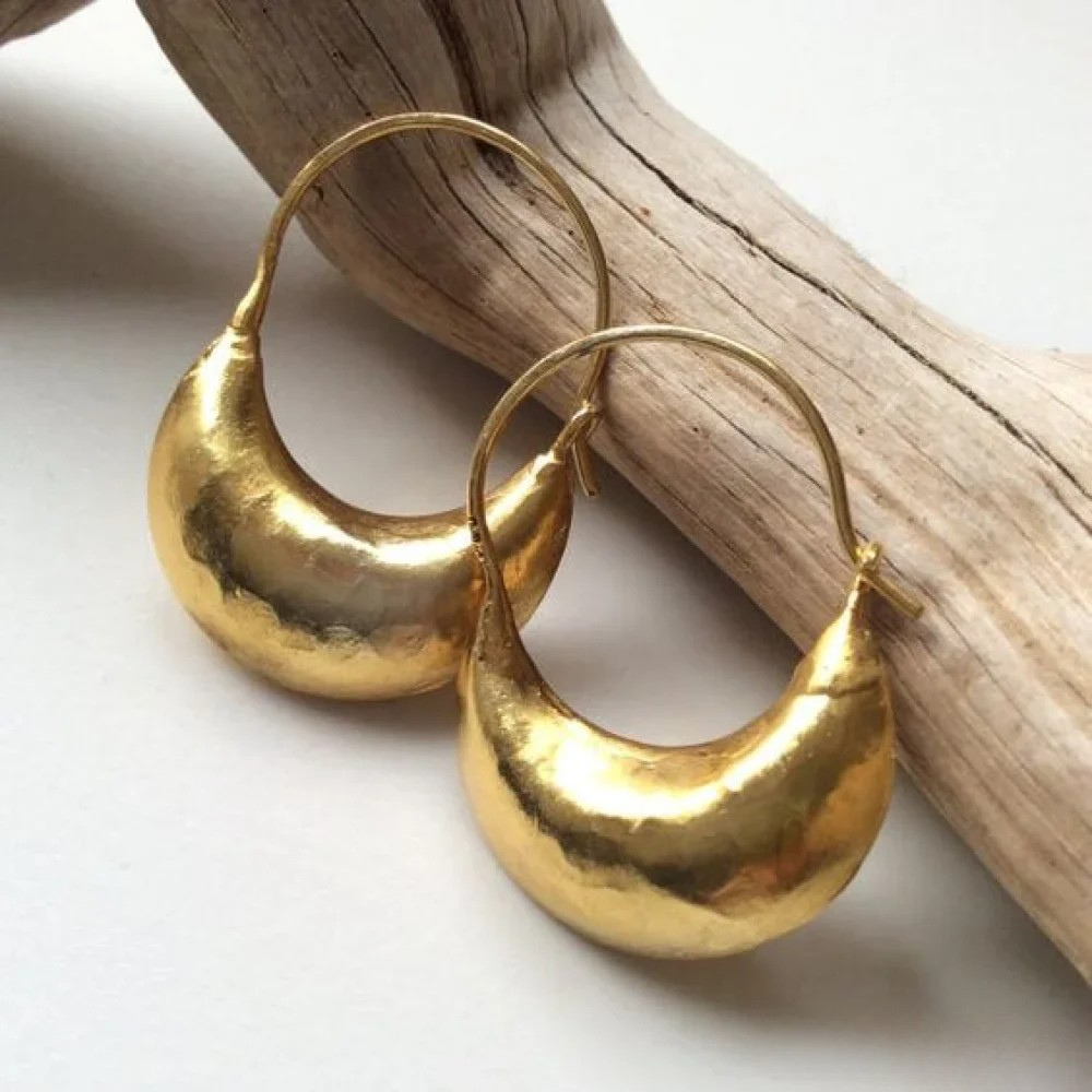 Pendientes de cesta retro