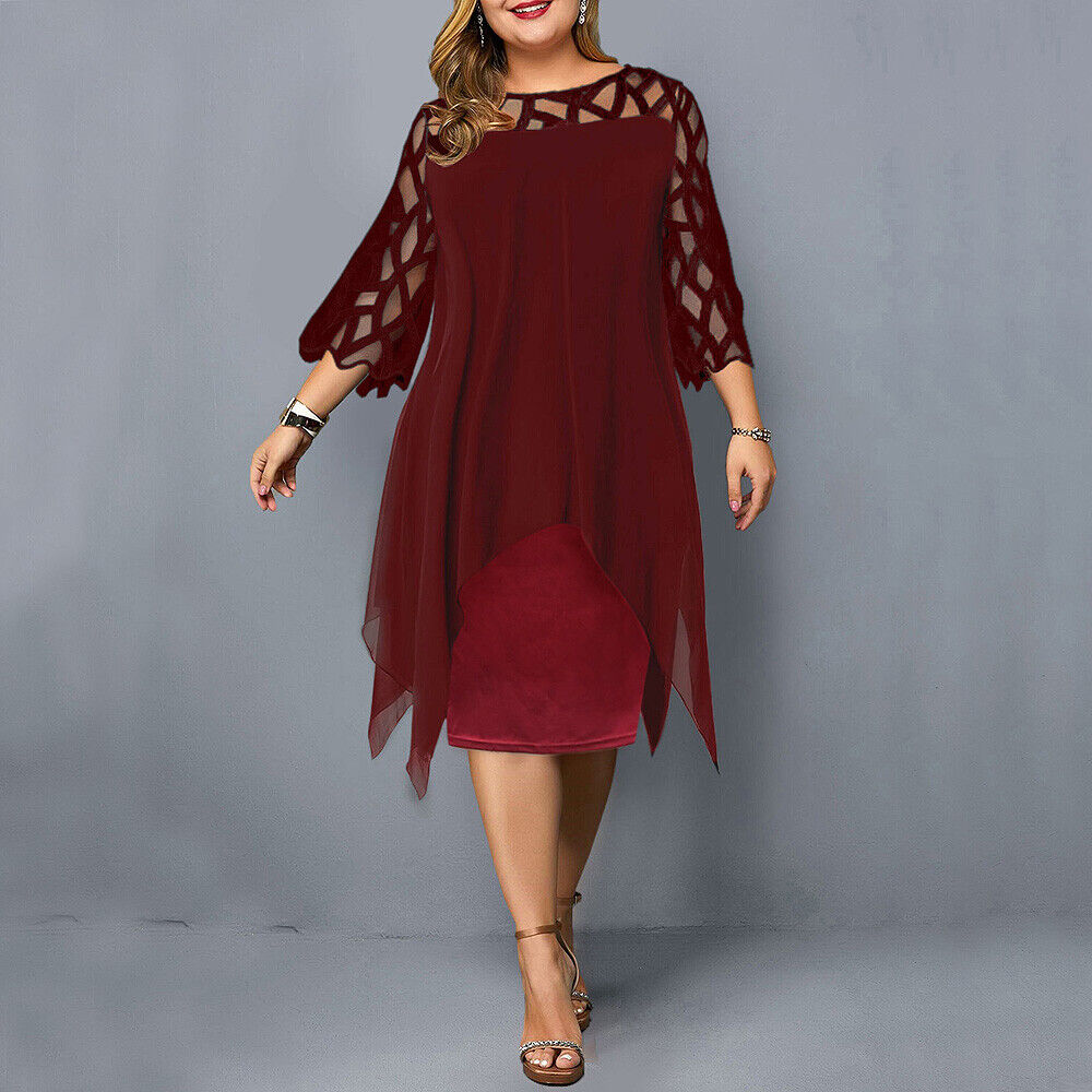 Jamie | Vestido midi elegante de talla grande