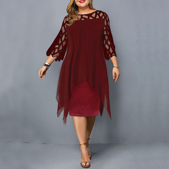 Jamie | Vestido midi elegante de talla grande
