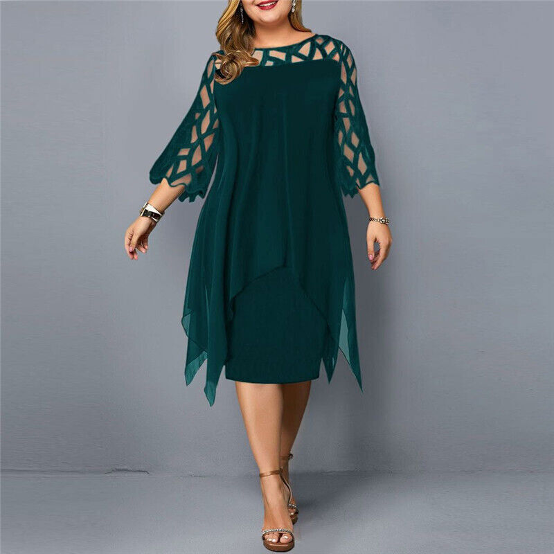 Jamie | Vestido midi elegante de talla grande