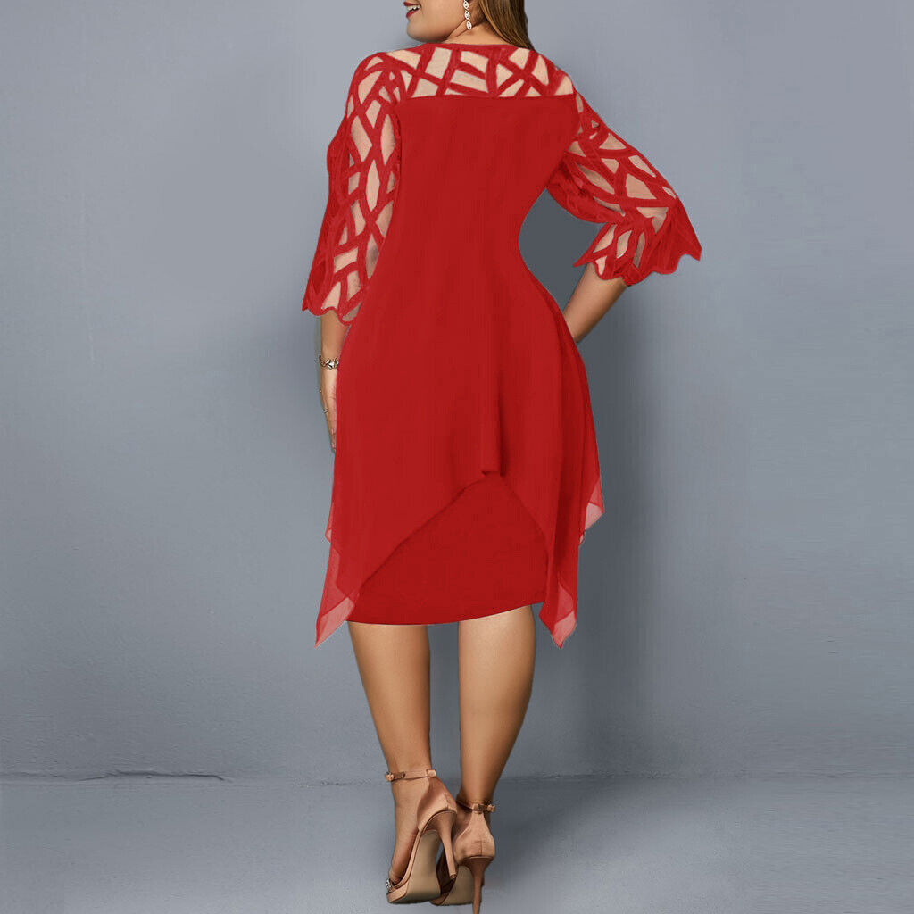 Jamie | Vestido midi elegante de talla grande