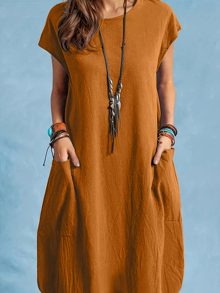 Serena – Batwing Pocket Summer Dress
