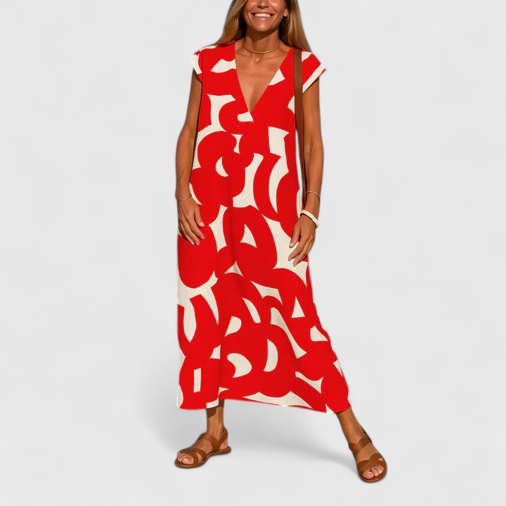 Koralia | Vestido sofisticado con escote en V