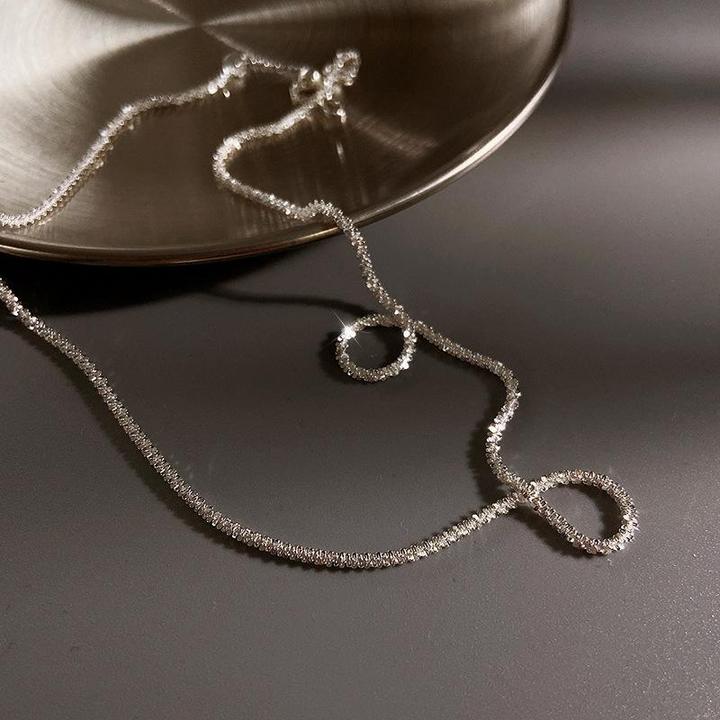 Collar de luz estrellada en plata
