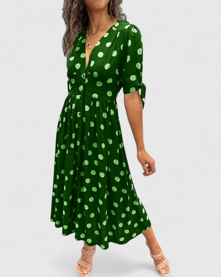 Colette | Vestido sofisticado de lunares