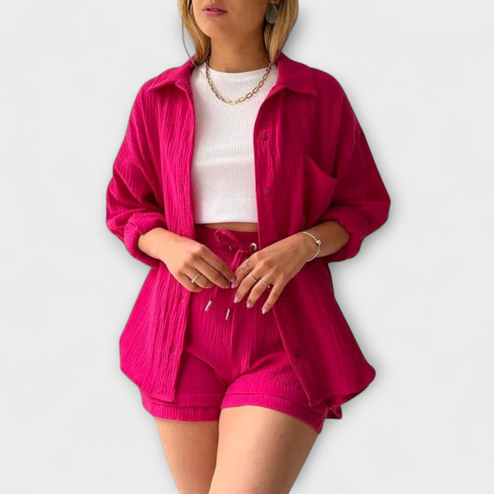 Roselina | Top y pantalón elegantes
