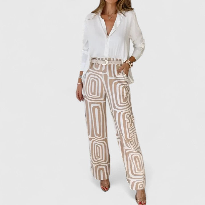 Kira | Elegante conjunto de dos piezas (INCLUYE CINTURÓN GRATIS)