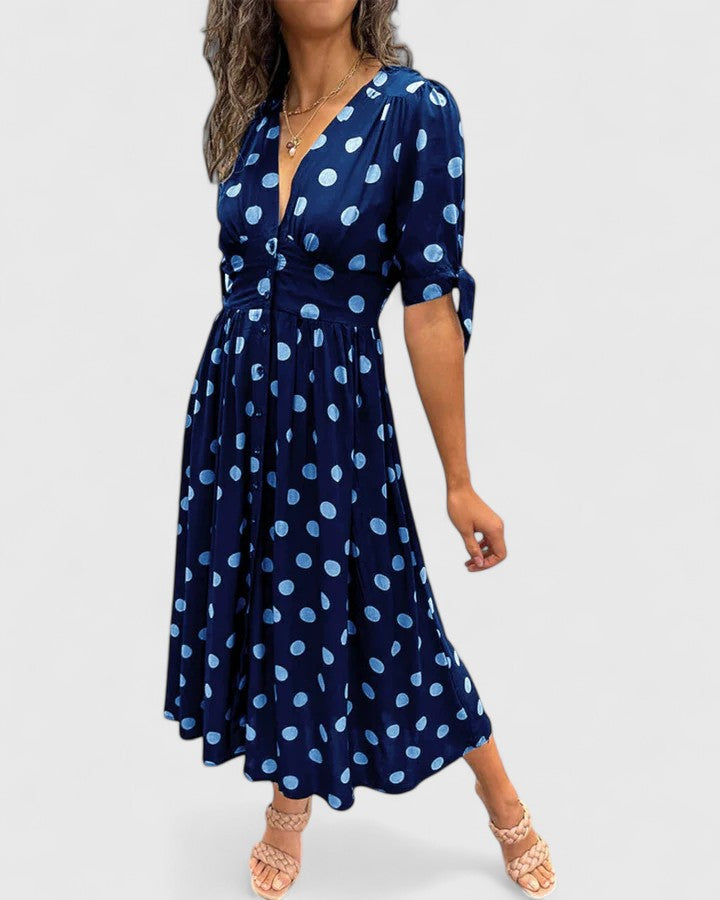 Colette | Vestido sofisticado de lunares