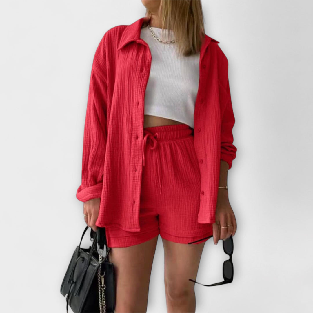 Roselina | Top y pantalón elegantes
