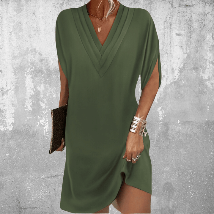 Vestido elegante Amelia que cubre el abdomen
