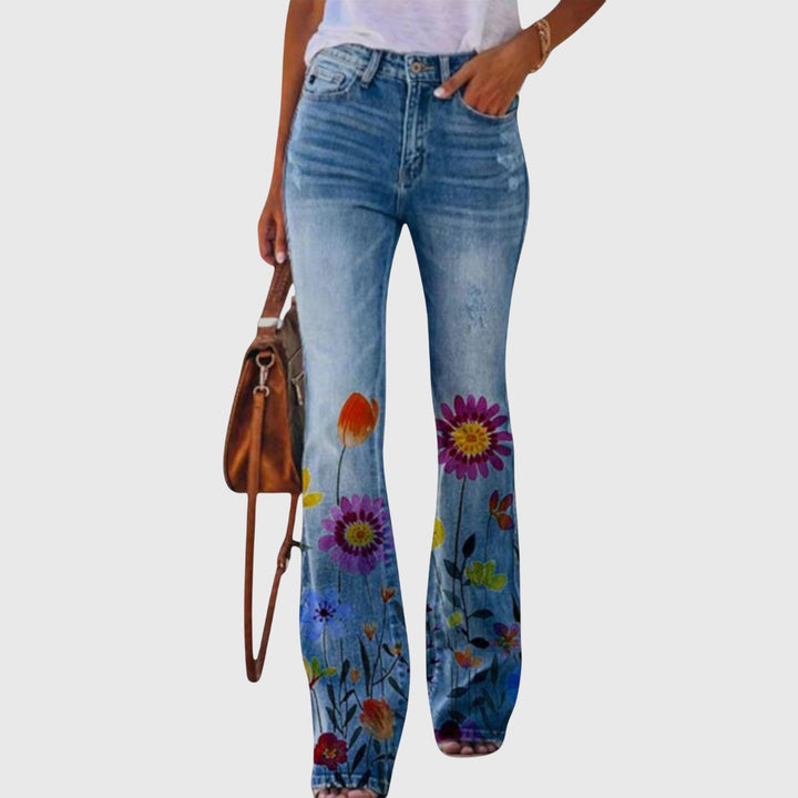 Pantalones con flores