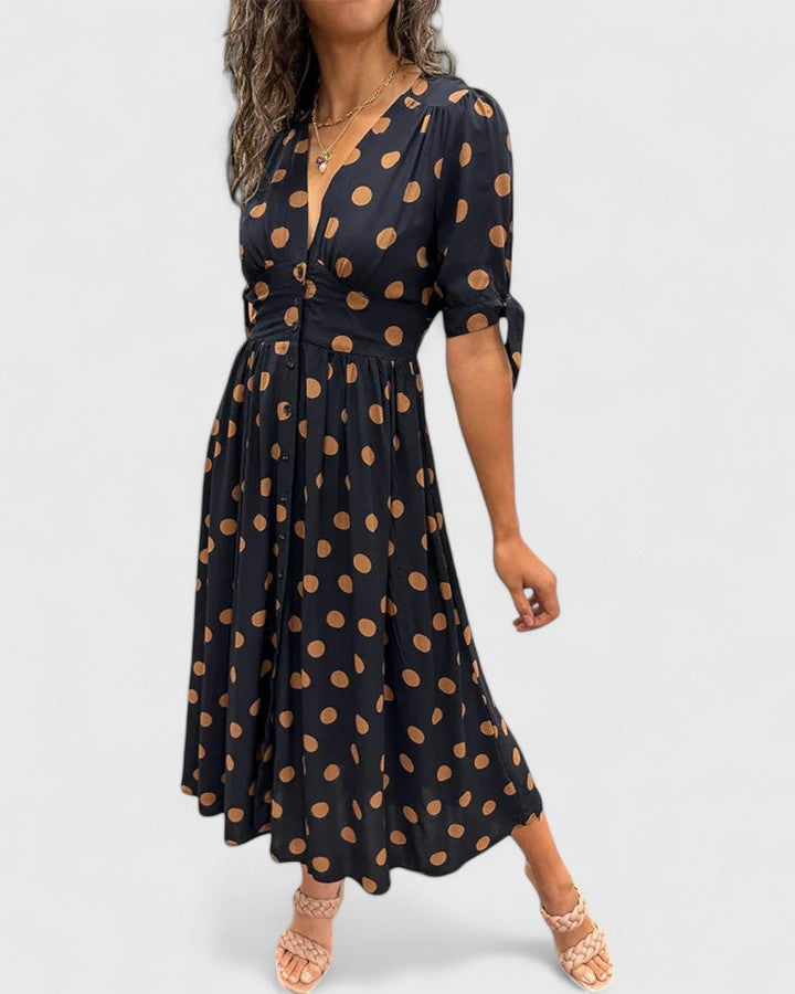 Colette | Vestido sofisticado de lunares