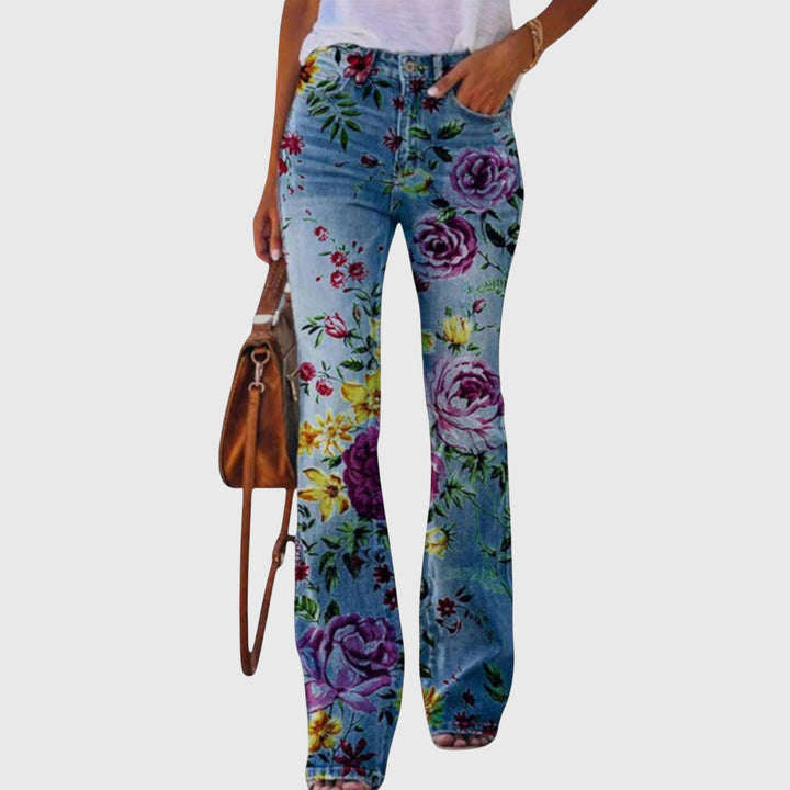Pantalones con flores