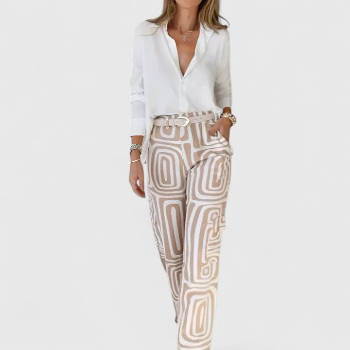 Kira | Elegante conjunto de dos piezas (INCLUYE CINTURÓN GRATIS)