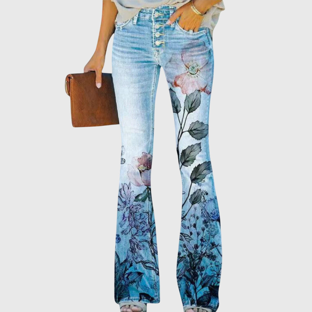 Pantalones con flores