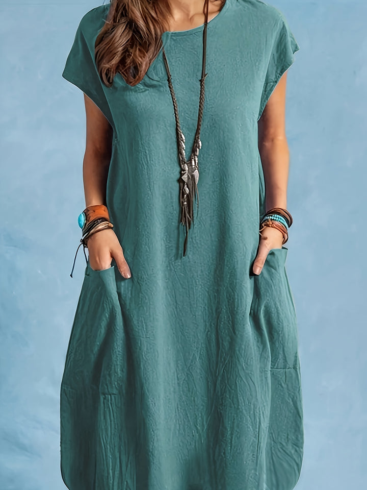 Serena – Batwing Pocket Summer Dress