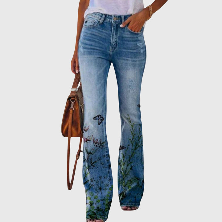 Pantalones con flores