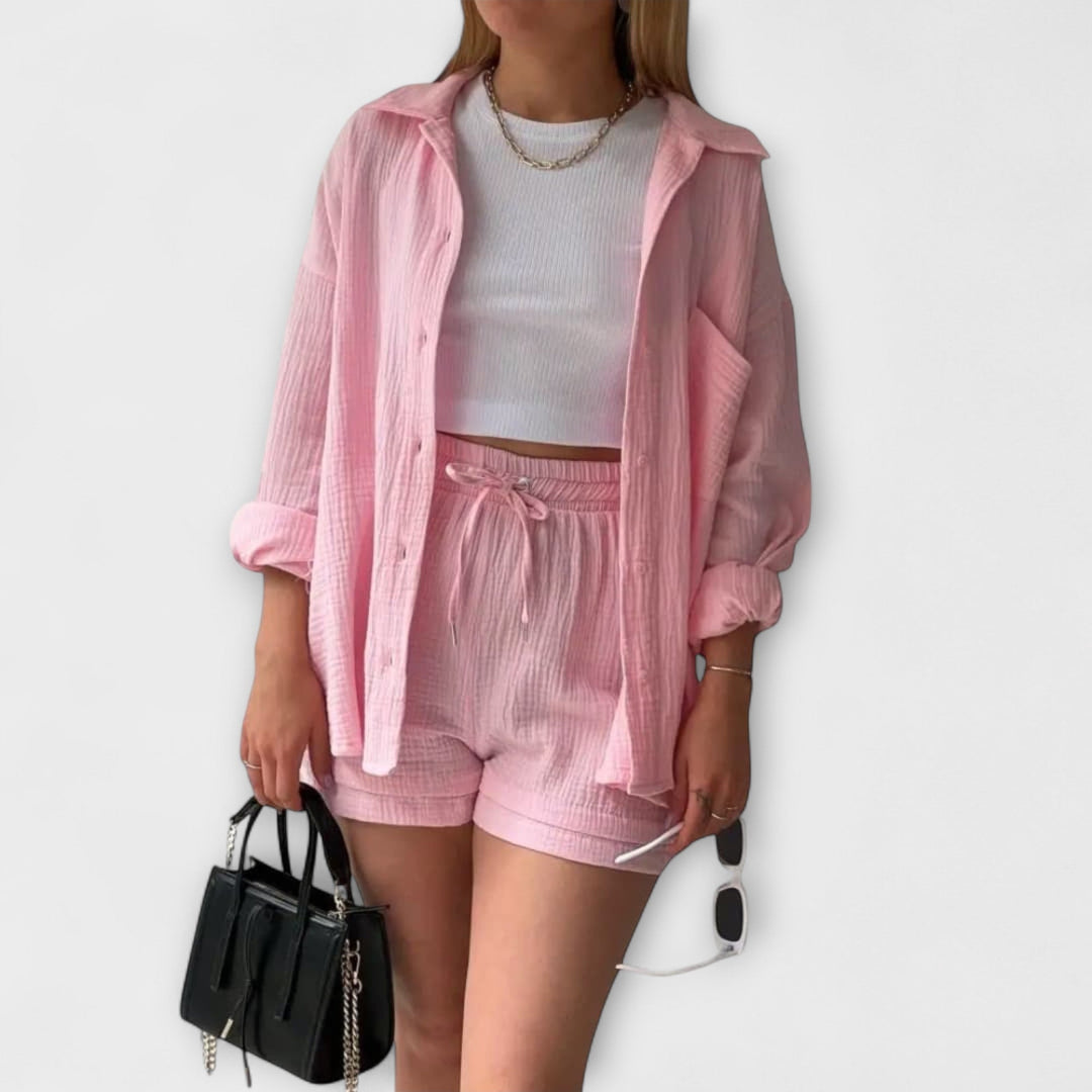 Roselina | Top y pantalón elegantes