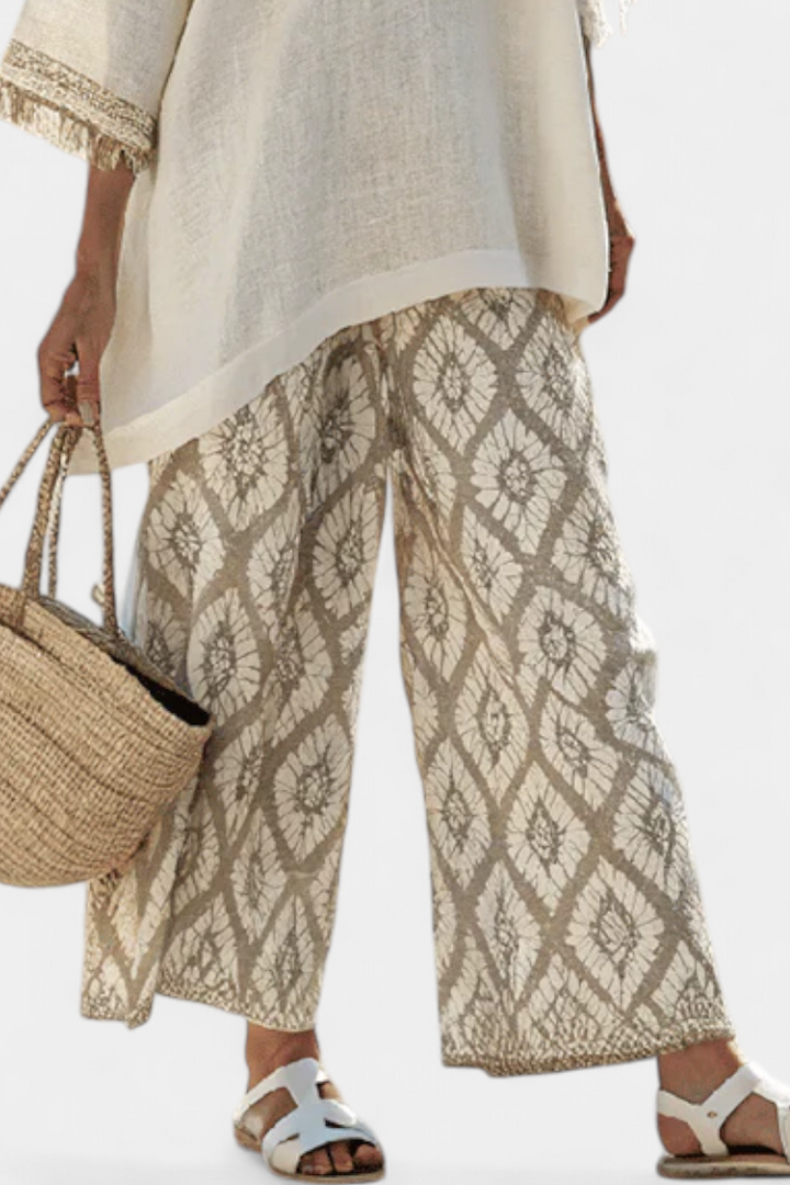 Alverra | Conjunto sofisticado de top y pantalón informal