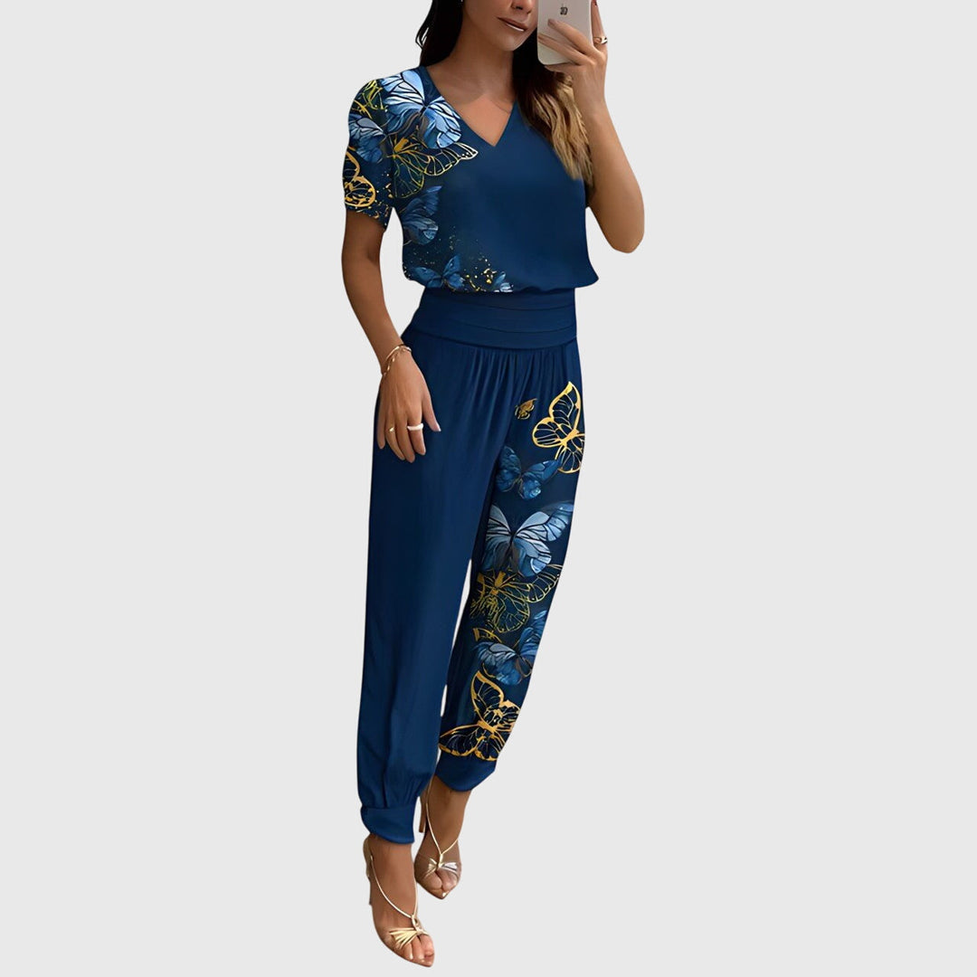 Jennifer™ | Conjunto de blusa y pantalón elegante