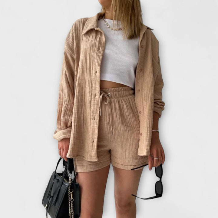 Roselina | Top y pantalón elegantes