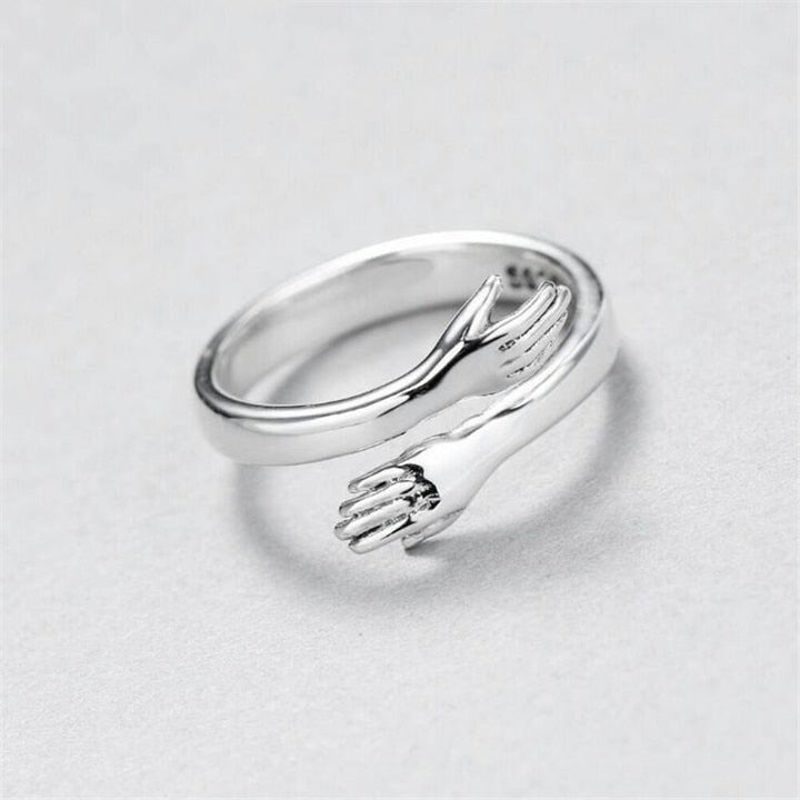 Anillo de abrazo de plata