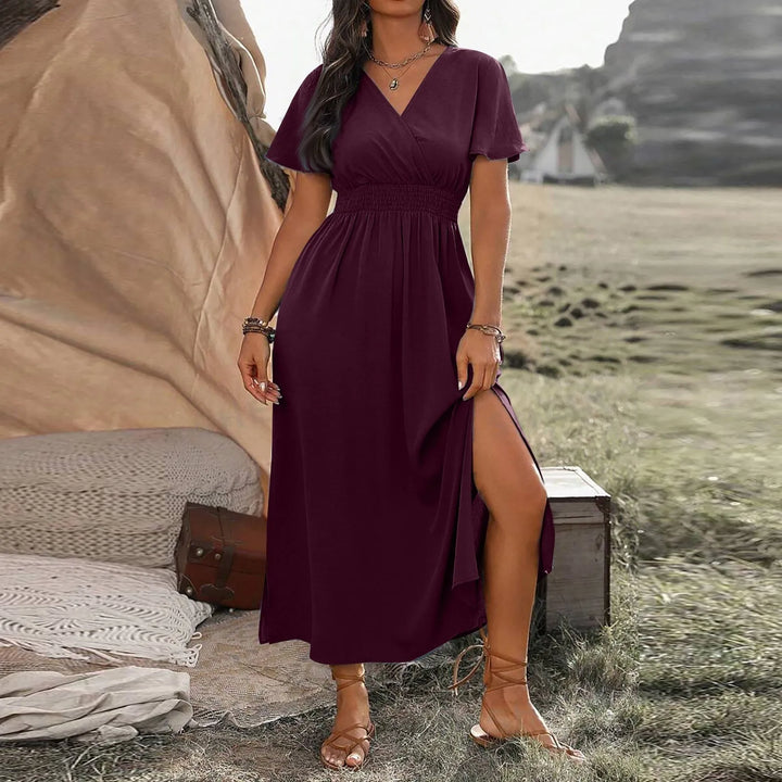 ALANA | Elegante vestido largo que cubre el abdomen