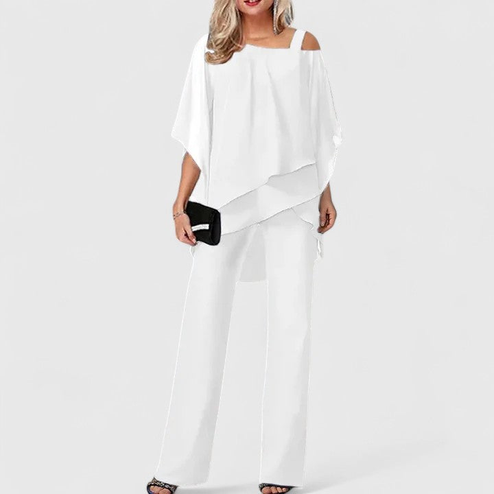 Serenity | Elegante conjunto de pantalón de dos piezas