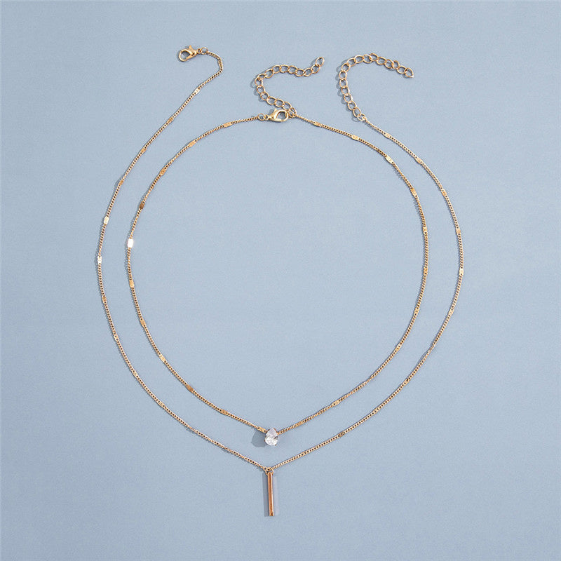 Conjunto de collar vintage con colgante de oro