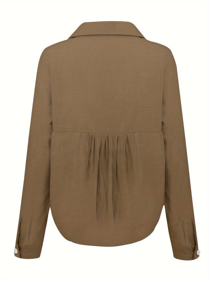 Camisa de lino con botones Sunset de Soline™
