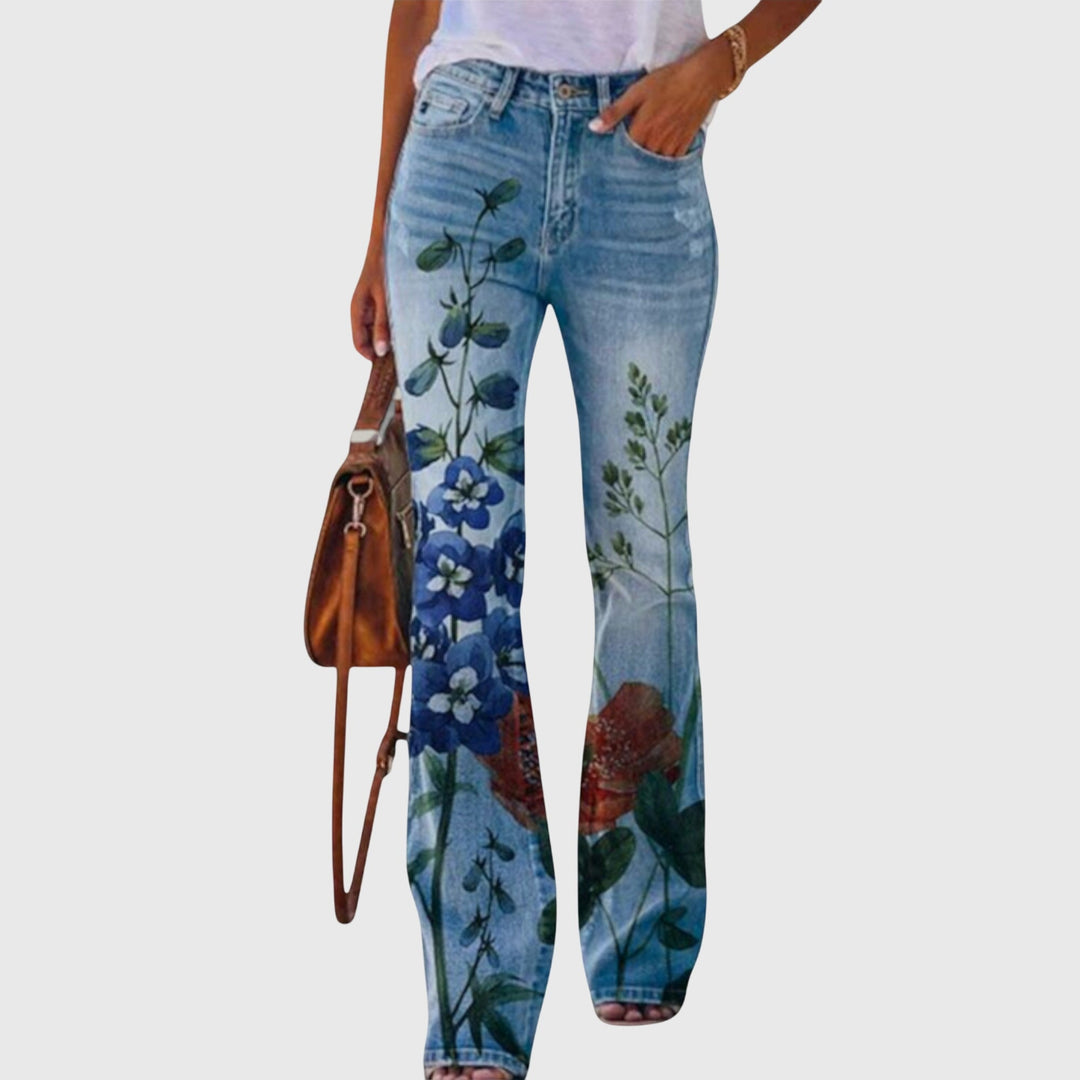 Pantalones con flores