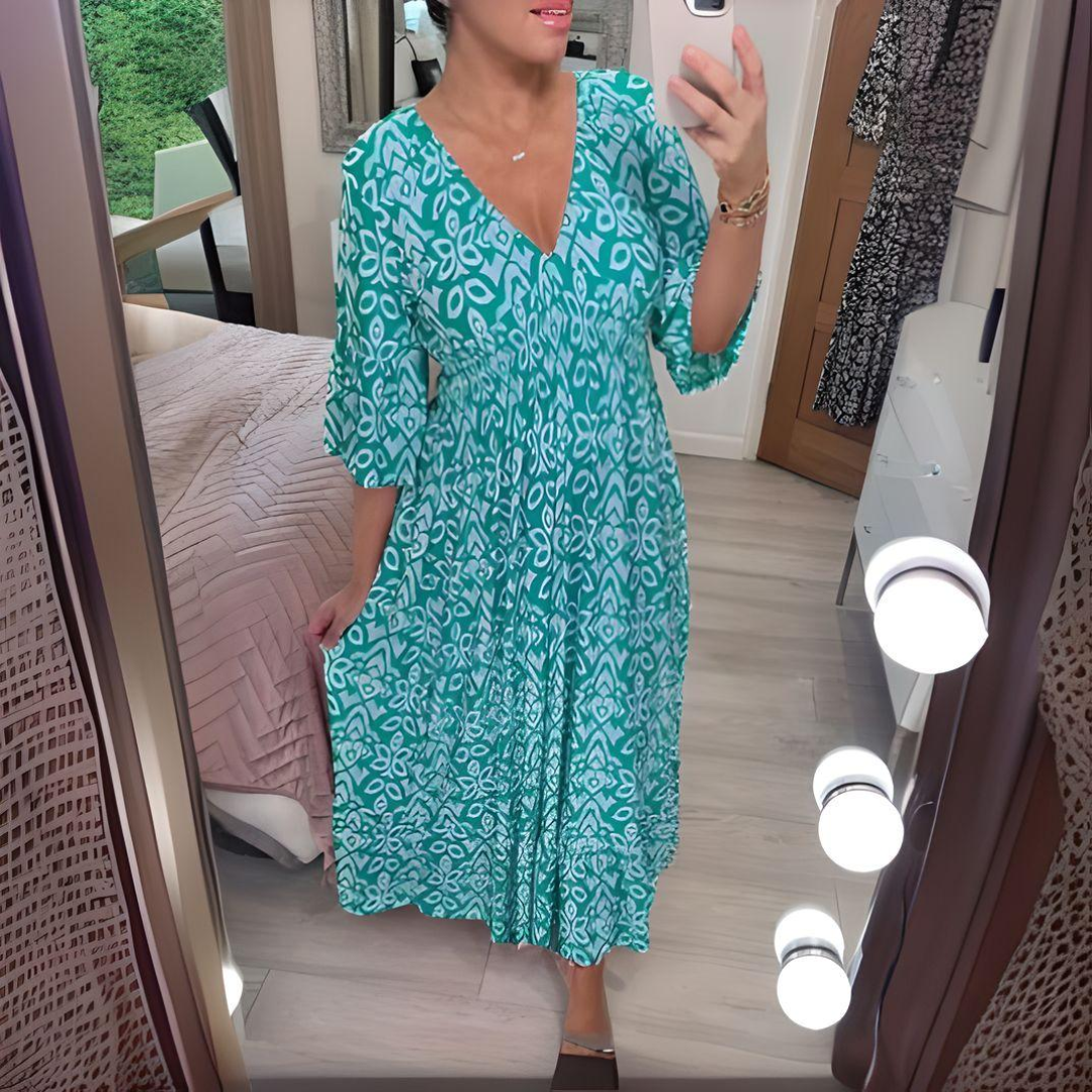 Victoria™ - Vestido estampado bohemio