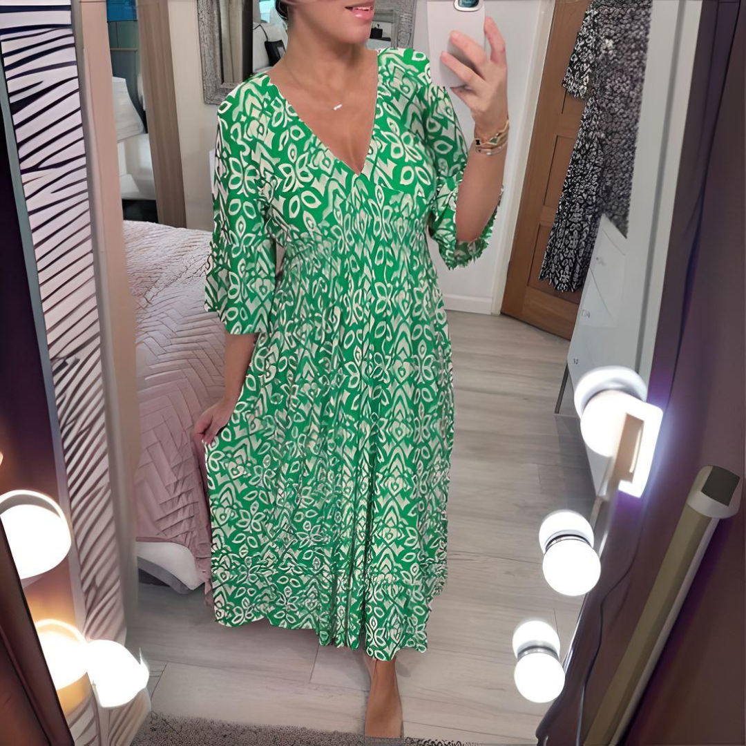 Victoria™ - Vestido estampado bohemio