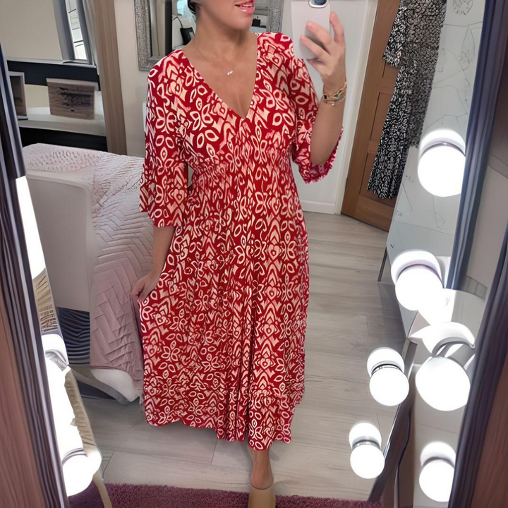 Victoria™ - Vestido estampado bohemio