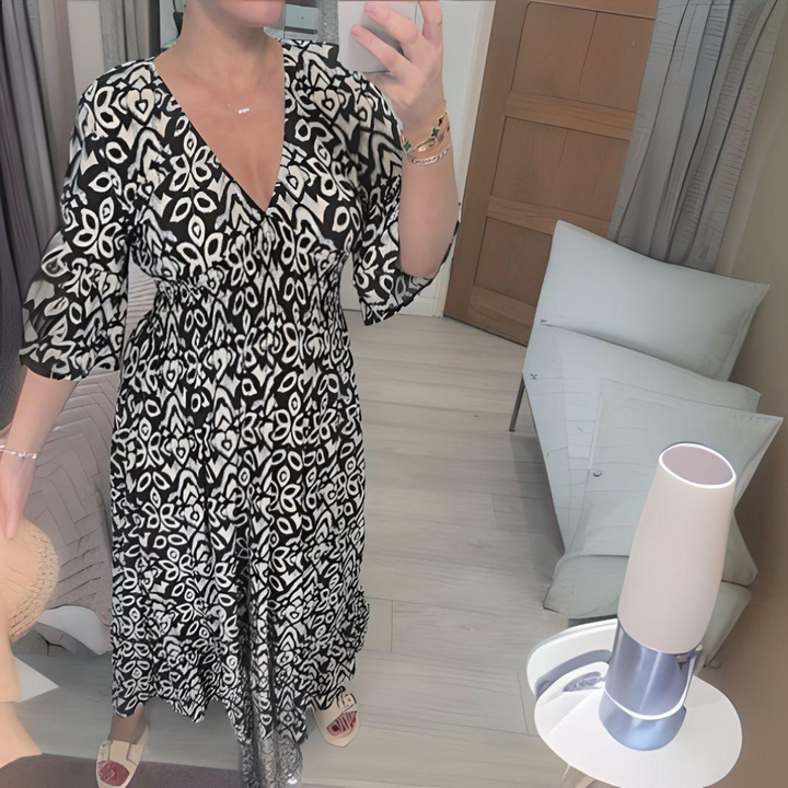 Victoria™ - Vestido estampado bohemio