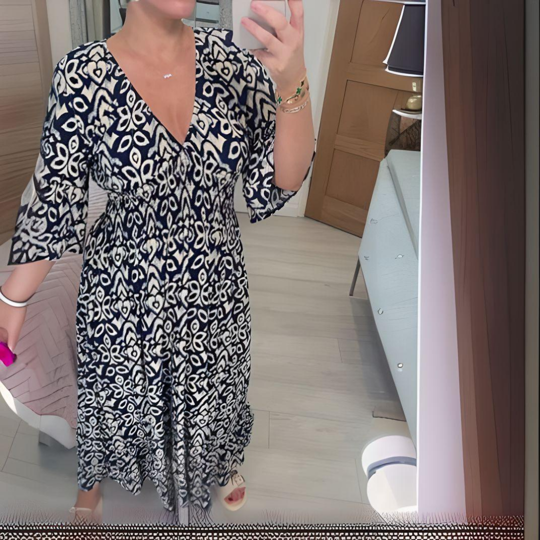 Victoria™ - Vestido estampado bohemio