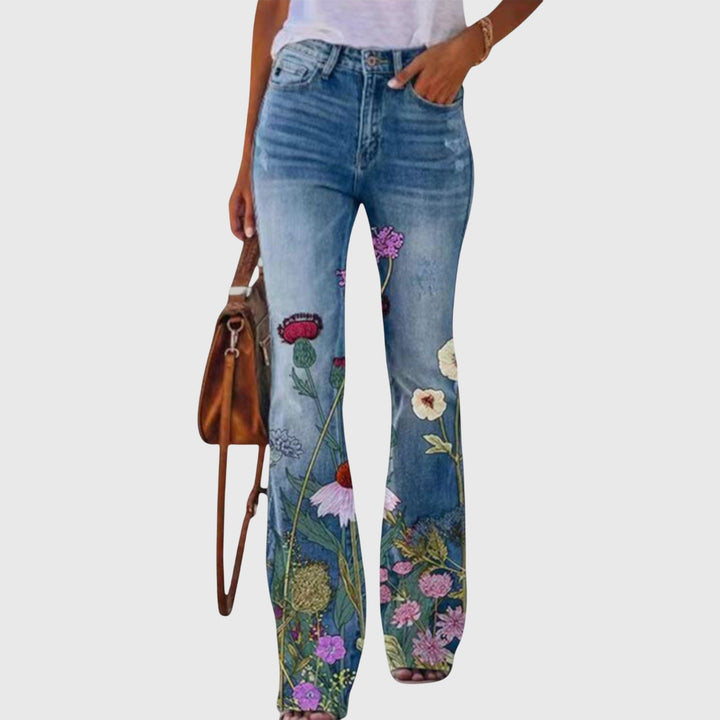 Pantalones con flores