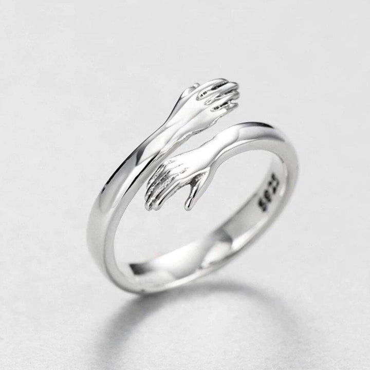 Anillo de abrazo de plata
