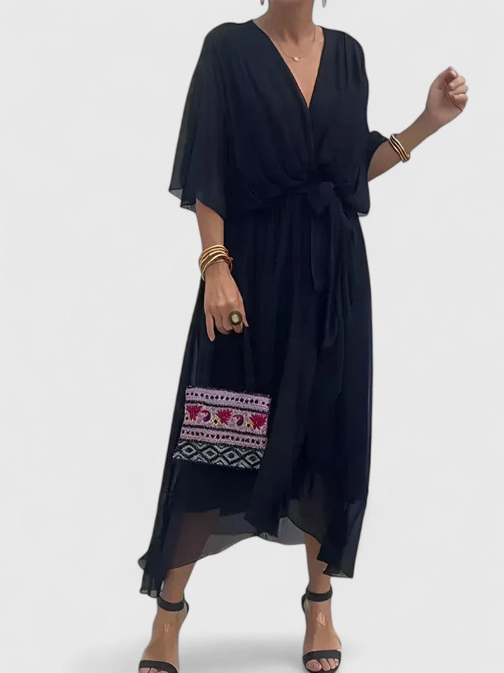 Nada | Elegante vestido con cuello en V