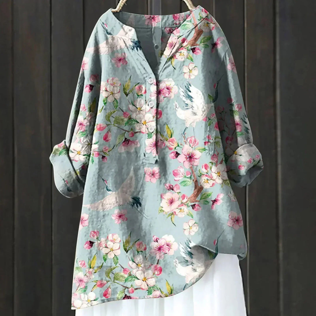 ZARA™ - BLUSA CHIC CON DETALLES FLORALES