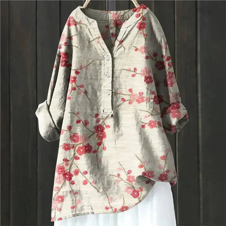 ZARA™ - BLUSA CHIC CON DETALLES FLORALES
